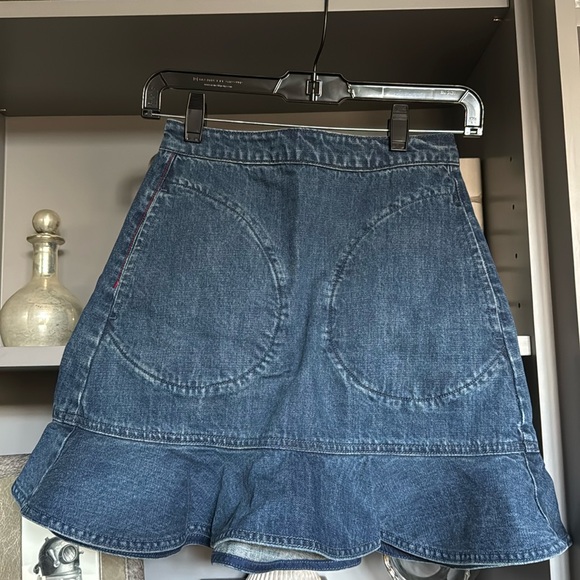 Self-Portrait Denim Skirt size 0 - Picture 1 of 4